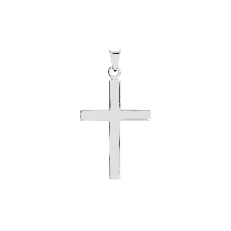 Lund - Polished cross silver