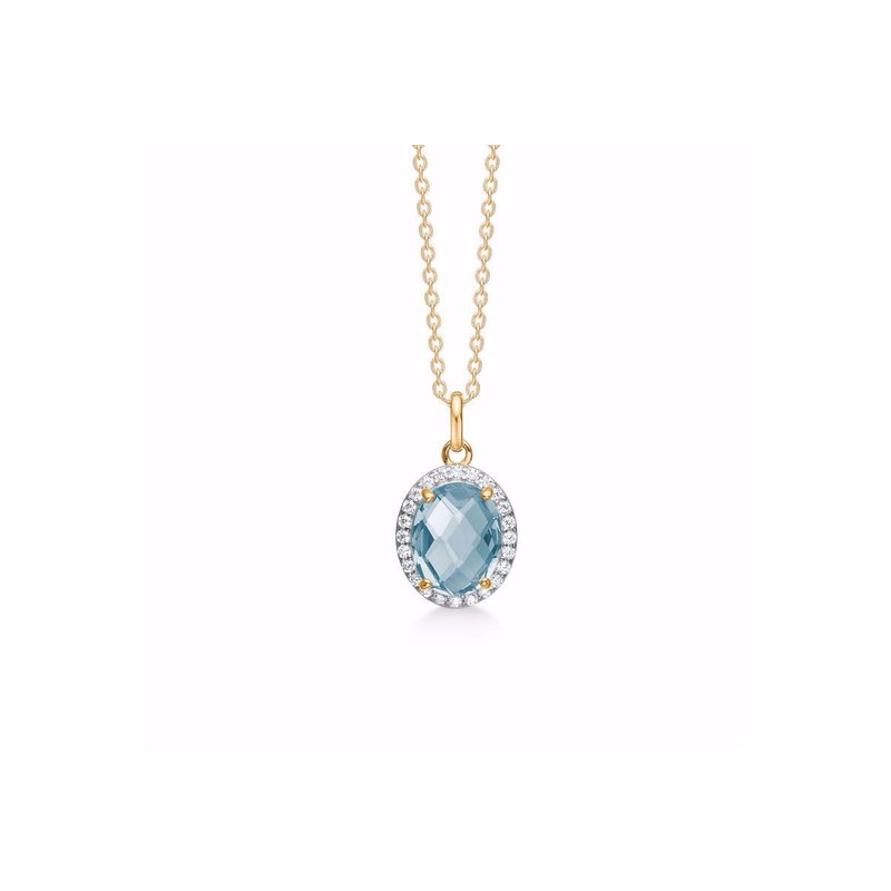 G&S - Topaz necklace with zirconia