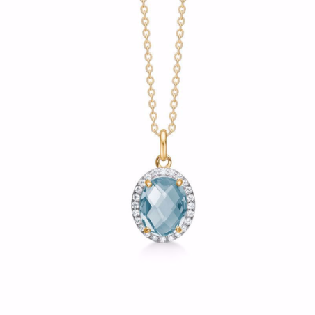 G&S - Topaz necklace with zirconia