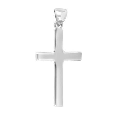 Sierbøl - Silver Cross 28 x 15mm