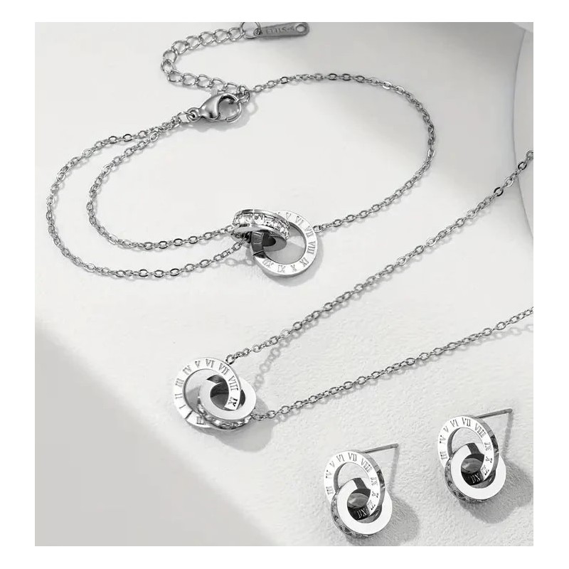 Intertwined Silver Set