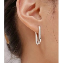 Oval Loop Earring