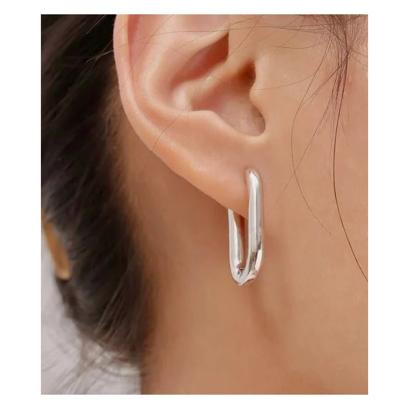 Oval Loop Earring