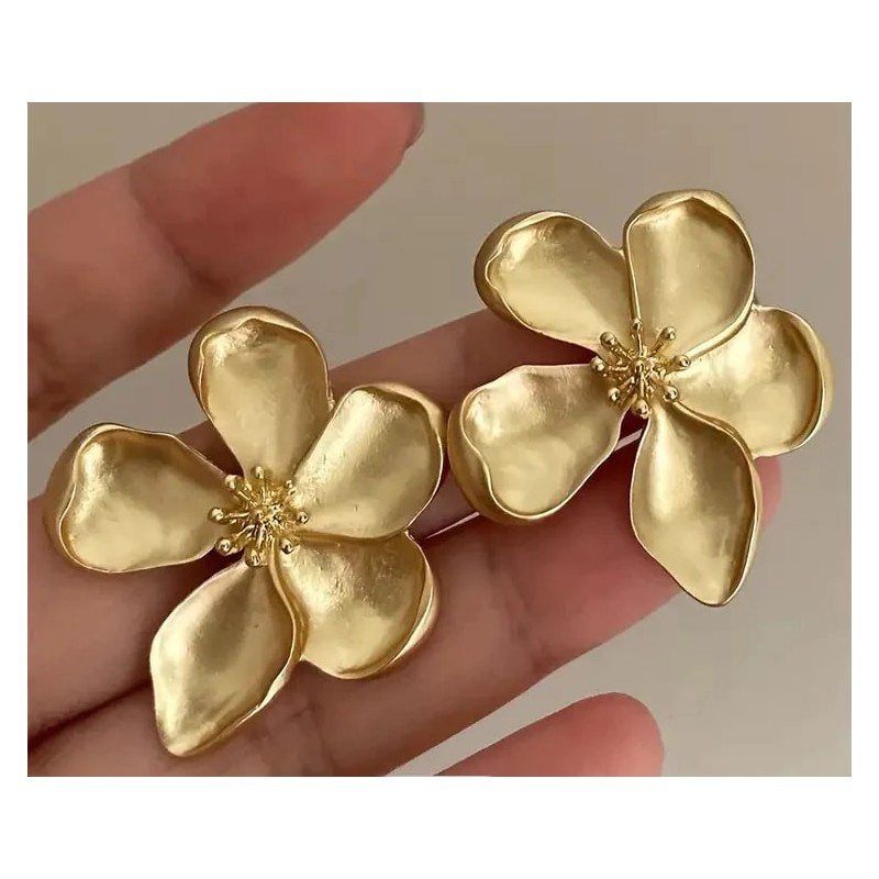 Golden Flower Earrings