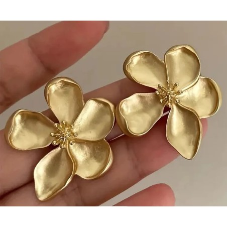 Golden Flower Earrings