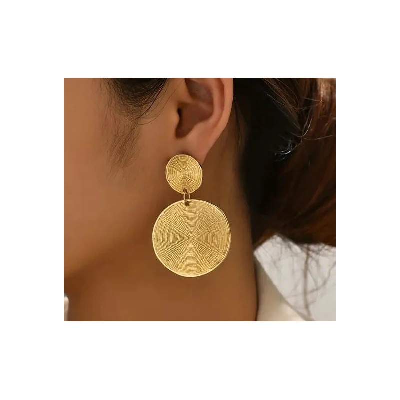 Big Gold Loop Earrings