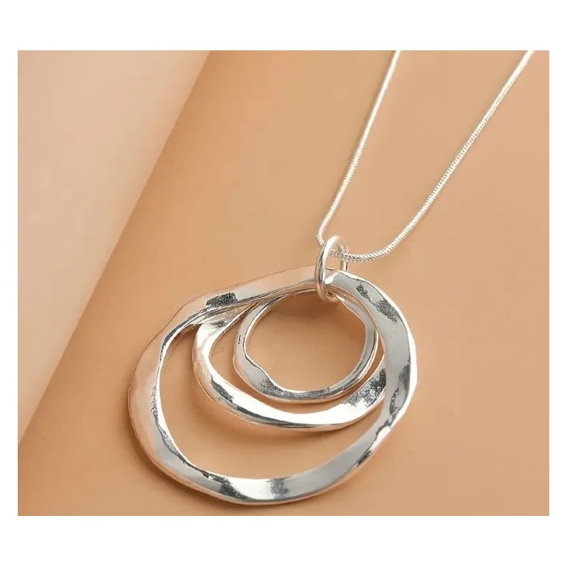 Silver Hoop Necklace