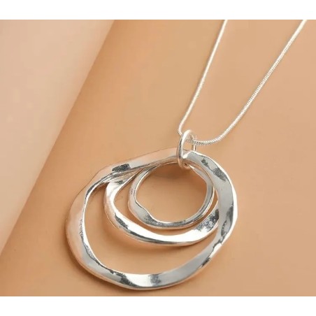 Silver Hoop Necklace