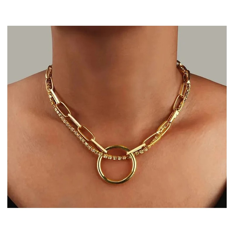 Gold Ring Necklace