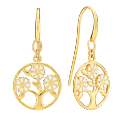 Lund - Daisy tree of life earrings dangles