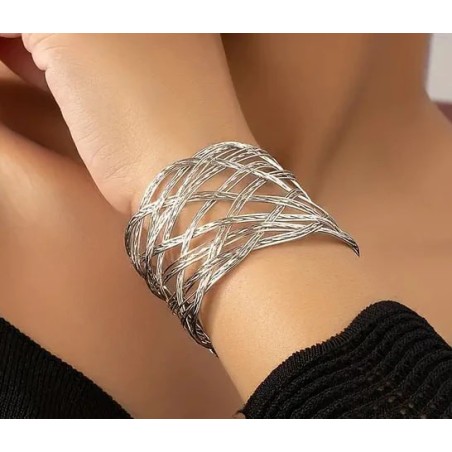 Silver Weaving Bracelet