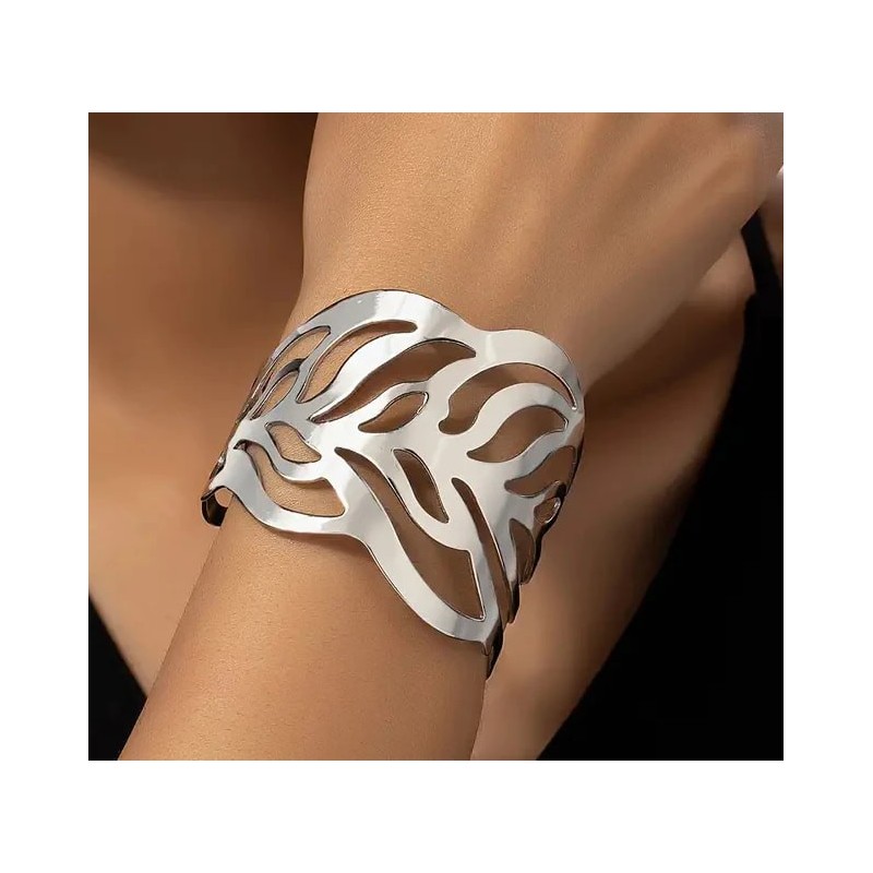 Silver Leaf Bracelet