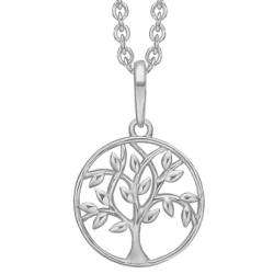 Støvring - Tree Of Life necklace, white gold