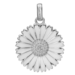 Christina - Daisy silver pendant 20mm