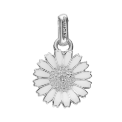 Christina - Daisy silver pendant 12mm