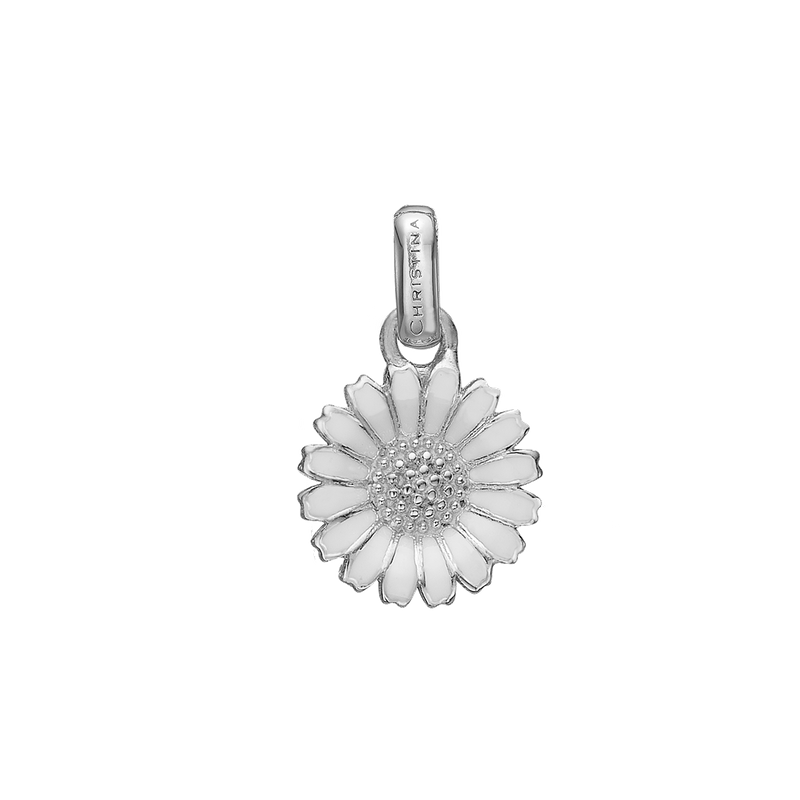 Christina - Daisy silver pendant 8mm