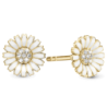 Christina Watches - Gold plated Daisy earstuds, 8mm