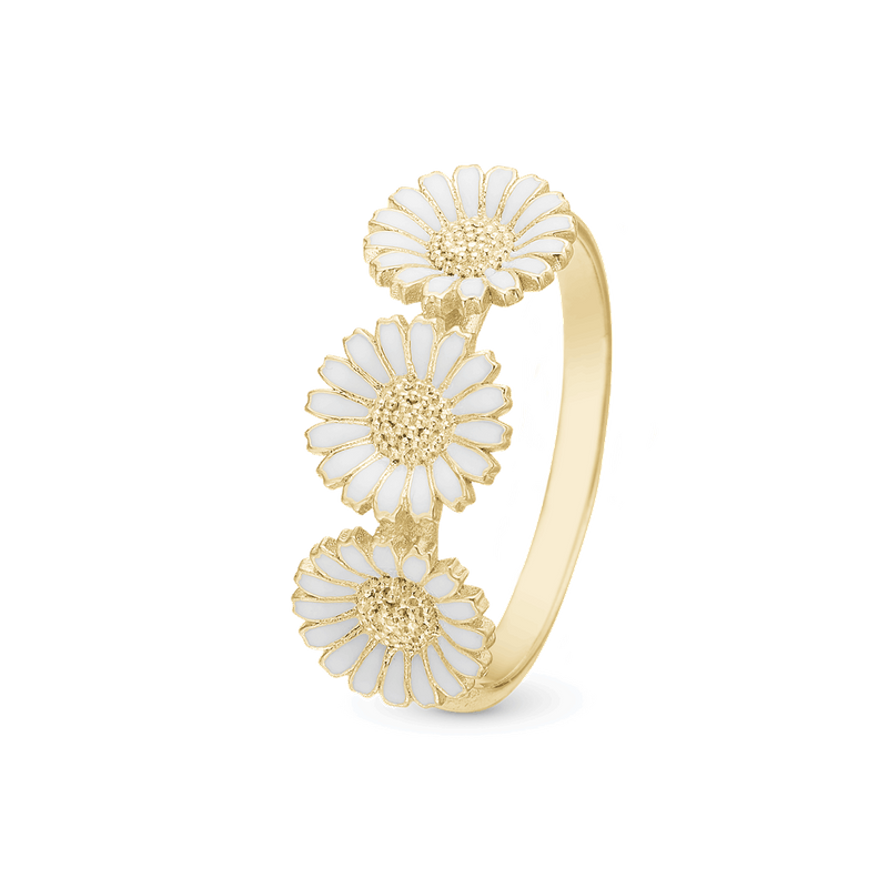 Christina - Marguerite, ring with 3 daisies