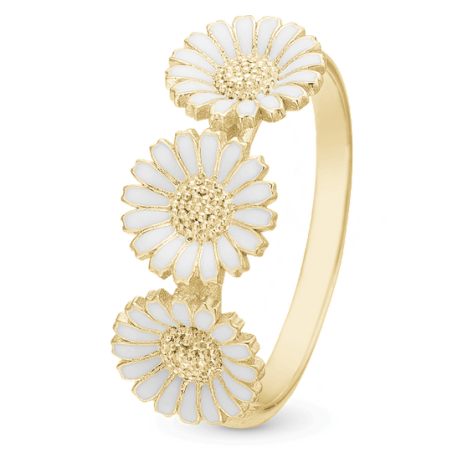 Christina - Marguerite, ring with 3 daisies