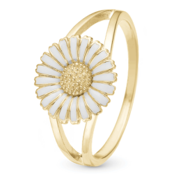 Christina - Marguerite, gold plated daisy ring