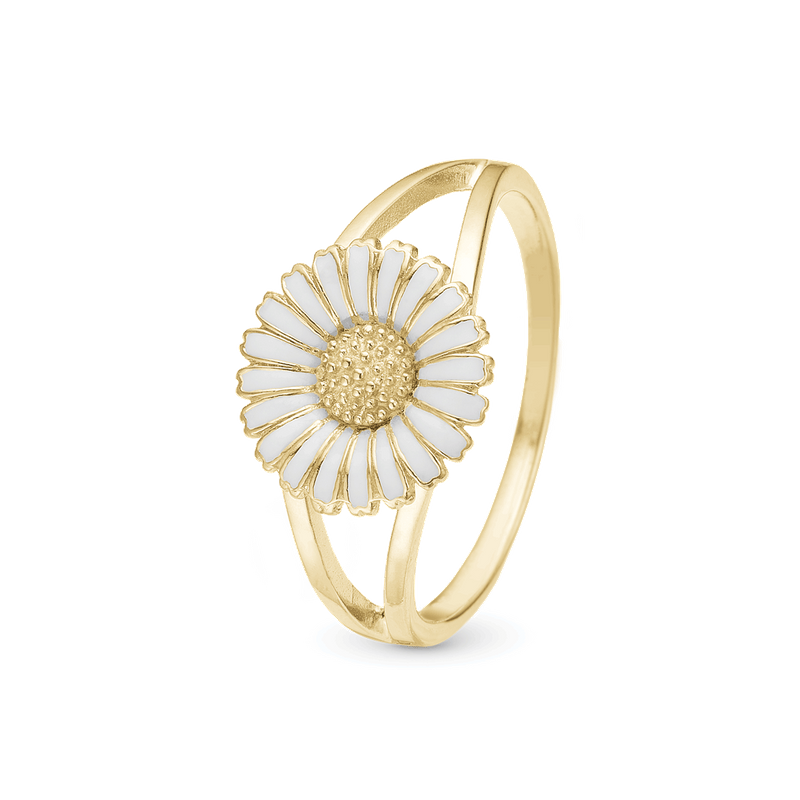 Christina - Marguerite, gold plated daisy ring