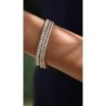 HAILEY ROUND PRONG TENNIS BRACELET 18K GOLD VERMEIL