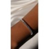 VIANNE ROUND PRONG TENNIS BRACELET WHITE GOLD PLATED