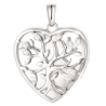 Støvring - Heart locket with Tree of Life, silver