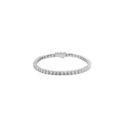 VIANNE ROUND PRONG TENNIS BRACELET WHITE GOLD PLATED