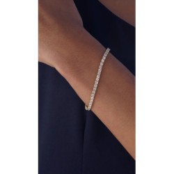 VIANNE ROUND PRONG TENNIS BRACELET 18K GOLD VERMEIL