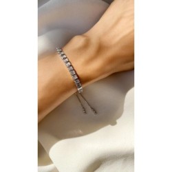 CASSIDY BRACELET WHITE GOLD PLATED