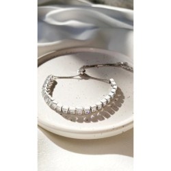 CASSIDY BRACELET WHITE GOLD PLATED