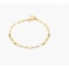 IVY NAME PAPERCLIP CHAIN ANKLET - GOLD VERMEIL