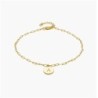 LILIAN INITIAL ANKLET CHAIN - GOLD VERMEIL