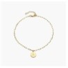 LILIAN INITIAL ANKLET CHAIN - GOLD VERMEIL