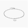 LILIAN INITIAL ANKLET CHAIN - STERLING SILVER