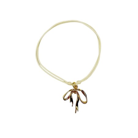 Ribbon Bracelet Gold Ivory