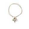 Ribbon Bracelet Gold Nude