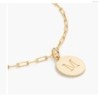 LILIAN INITIAL ANKLET CHAIN- 14K SOLID GOLD