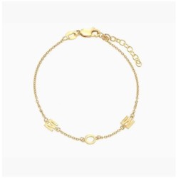 INEZ INITIAL BRACELET/ANKLET - GOLD VERMEIL