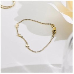 INEZ INITIAL BRACELET/ANKLET - GOLD VERMEIL