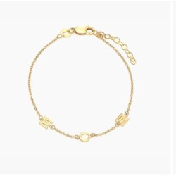 INEZ INITIAL BRACELET/ANKLET - GOLD PLATED