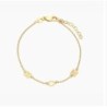 INEZ INITIAL BRACELET/ANKLET - GOLD PLATED