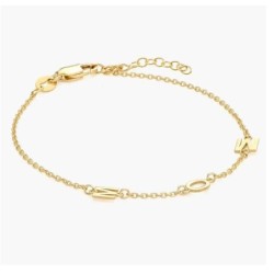 INEZ INITIAL BRACELET/ANKLET - GOLD PLATED