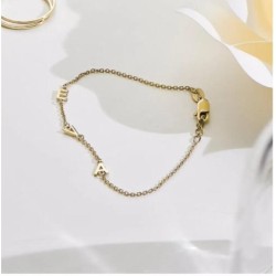 INEZ INITIAL BRACELET/ANKLET - GOLD PLATED