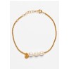 3 Pearls Bracelet Gold