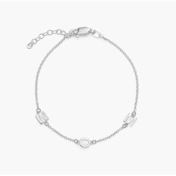 INEZ INITIAL BRACELET/ANKLET - SILVER