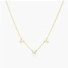 INEZ INITIAL NECKLACE WITH 0.3 CT PREMIUM DIAMOND - SOLID GOLD