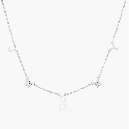 INEZ INITIAL NECKLACE WITH 0.3 CT PREMIUM DIAMOND - GOLD VERMEIL