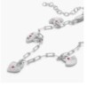 SPIRITUAL CHARMS BRACELET/ANKLET WITH CUBIC ZIRCONIA - SILVER